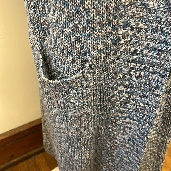 Cabi blue multicolored sleeveless long vest/sweater Size S EUC - Picture 4 of 11